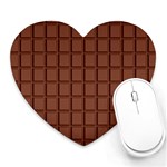 Milk Chocolate Block Heart Mousepad