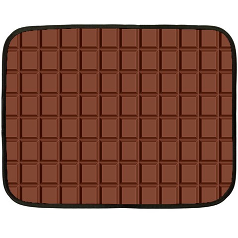 Milk Chocolate Block Double Sided Fleece Blanket (Mini) from ArtsNow.com 35 x27  Blanket Front