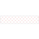 Polka Dots - Misty Rose Pink on White Flano Scarf (Small)