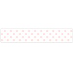 Polka Dots - Misty Rose Pink on White Flano Scarf (Large)