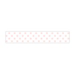 Polka Dots - Misty Rose Pink on White Flano Scarf (Mini)