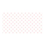 Polka Dots - Misty Rose Pink on White Satin Wrap