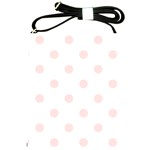 Polka Dots - Misty Rose Pink on White Shoulder Sling Bag