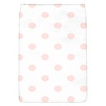 Polka Dots - Misty Rose Pink on White Removable Flap Cover (S)