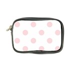 Polka Dots - Pale Pink on White Coin Purse