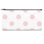 Polka Dots - Pale Pink on White Pencil Case