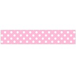 Polka Dots - White on Cotton Candy Pink Flano Scarf (Large)