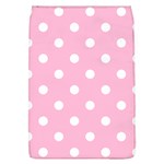 Polka Dots - White on Cotton Candy Pink Removable Flap Cover (L)