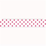 Polka Dots - Dark Pink on White Small Bar Mat