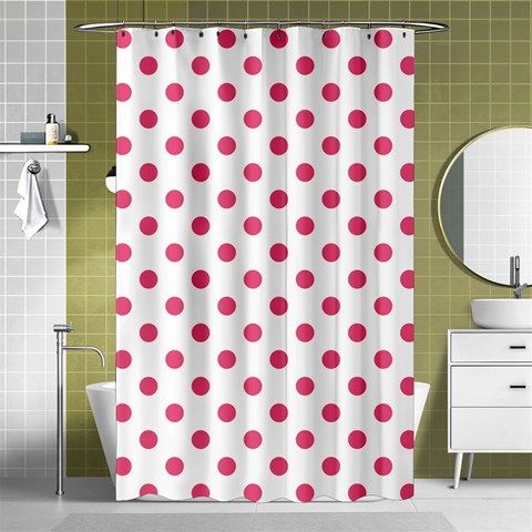 Polka Dots Curtain(48  X 72 ) - 42.18 x64.8  Curtain(48  X 72 )