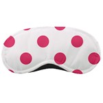 Polka Dots - Dark Pink on White Sleeping Mask