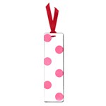 Polka Dots - Dark Pink on White Small Book Mark