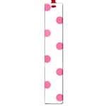 Polka Dots - Dark Pink on White Large Book Mark