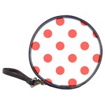 Polka Dots - Pastel Red on White Classic 20-CD Wallet