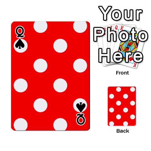 Queen Polka Dots Front - SpadeQ