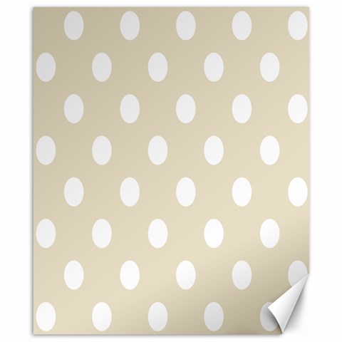 Polka Dots 8.15 x9.66  Canvas - 1