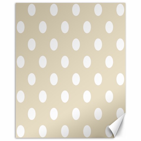 Polka Dots 10.95 x13.48  Canvas - 1