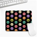 pastel smiley faces Small Mousepad