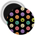 pastel smiley faces 3  Magnet