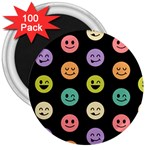 pastel smiley faces 3  Magnet (100 pack)