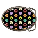 pastel smiley faces Belt Buckle