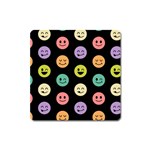 pastel smiley faces Magnet (Square)