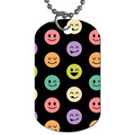 pastel smiley faces Dog Tag (One Side)