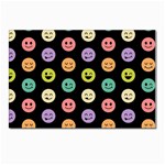 pastel smiley faces Postcard 4 x 6  (Pkg of 10)