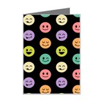 pastel smiley faces Mini Greeting Card