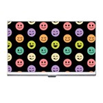 pastel smiley faces Business Card Holder