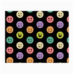 pastel smiley faces Small Glasses Cloth