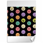 pastel smiley faces Canvas 12  x 18 