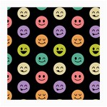 pastel smiley faces Medium Glasses Cloth