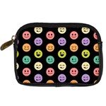 pastel smiley faces Digital Camera Leather Case