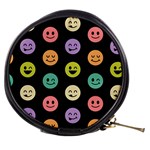 pastel smiley faces Mini Makeup Bag