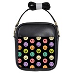 pastel smiley faces Girls Sling Bag