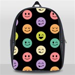 pastel smiley faces School Bag (XL)