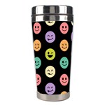 pastel smiley faces Stainless Steel Travel Tumbler