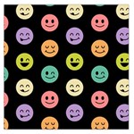 pastel smiley faces Large Satin Scarf (Square)