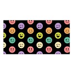 pastel smiley faces Satin Shawl