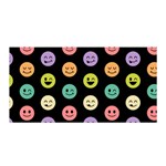 pastel smiley faces Satin Wrap