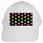 pastel smiley faces White Cap