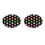 pastel smiley faces Cufflinks (Oval)