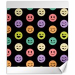 pastel smiley faces Canvas 8  x 10 