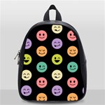 pastel smiley faces School Bag (Small)