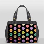 pastel smiley faces Oversize Office Handbag (2 Sides)