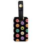 pastel smiley faces Luggage Tag (one side)