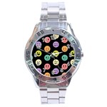 pastel smiley faces Stainless Steel Analogue Watch