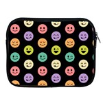 pastel smiley faces Apple iPad 2/3/4 Zipper Case