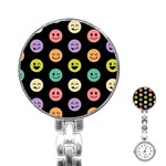 pastel smiley faces Stainless Steel Nurses Watch